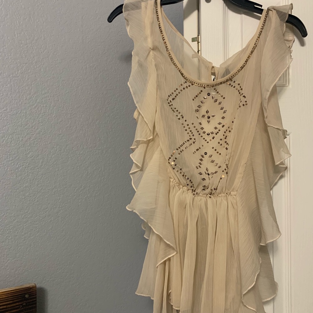 Beaded flowy top